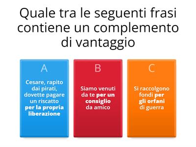 Complemento di vantaggio