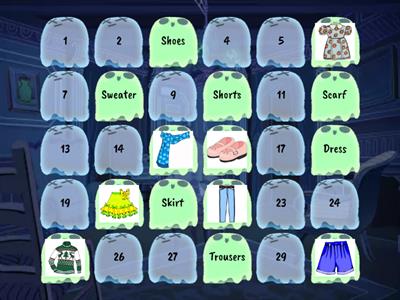Memory game - Clothes