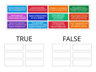 True or False - Drug Treatment of Schziophrena