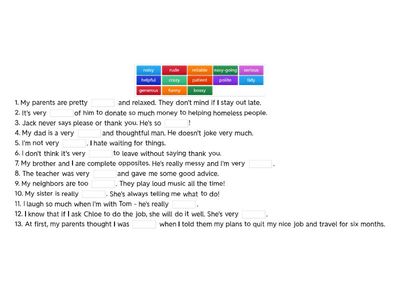 Speakout 3rd ed B1 unit 1A personality quiz
