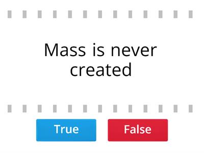 Law of Conservation of Mass