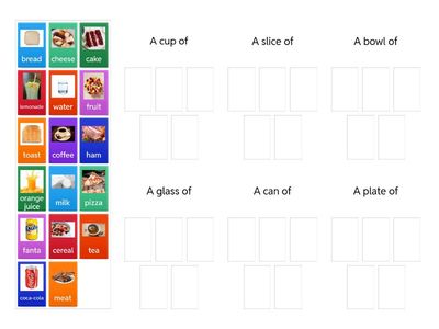 Food - A2 Complete Key for Schools > Unit 3 Group Nouns for Food