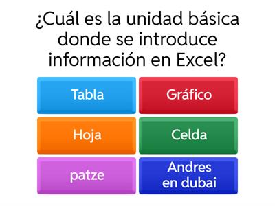 CUESTIONARIO EXCEL