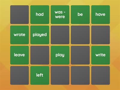 William Shakespeare video past tense verbs matching