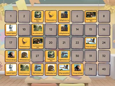 Dinosaur Matching Cards