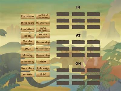 Prepositions of Time