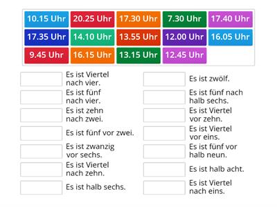 Klasse! A 1.1  Lektion 4  Uhrzeiten 