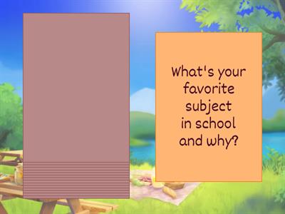 Back to school questions 