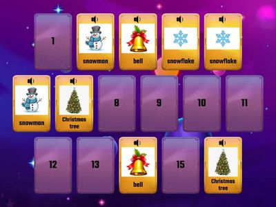 NewSchool_Matching pairs_Christmas lesson