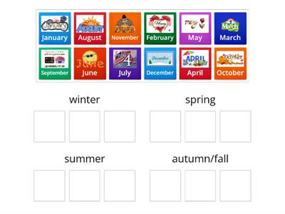 Months and seasons