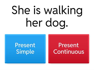 Present Simple And Present Continuous