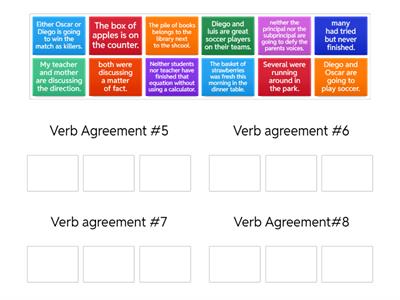 Verb Agreement #5-8
