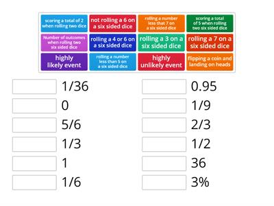 Probability match up