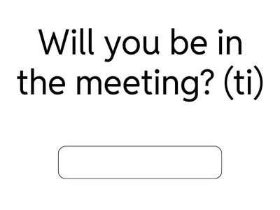Uned 18 - *Prawf* Cyfieithu "Fydd e'n...?" (Mynediad, de)