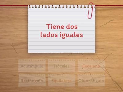 Clasificacion de triángulos (según sus lados y sus ángulos)