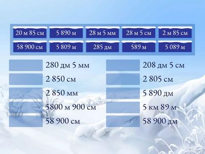 Сравнение величин. Единицы длины. 4 класс