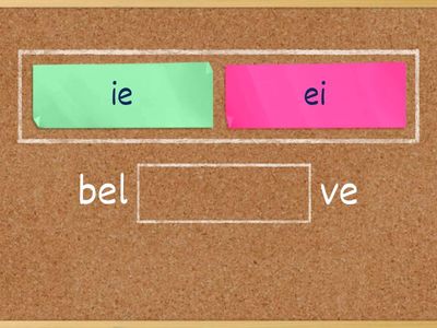 -EI and -IE Spelling
