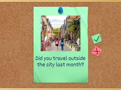 Simple Past: Did - Short answer questions.