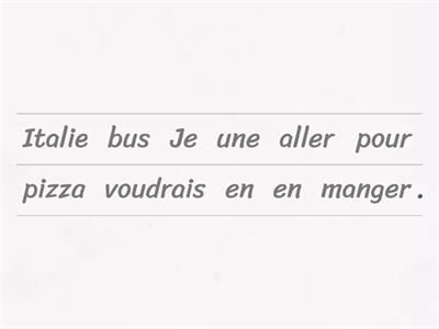 Y3 autour du monde - sentence builder