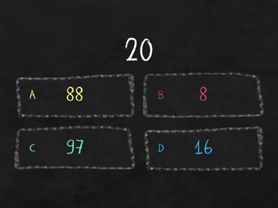 Mental Math quiz on rounding double digit numbers_gr1