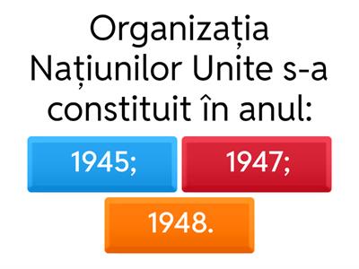 Recapitulare - Reconstrucție și dezvoltare