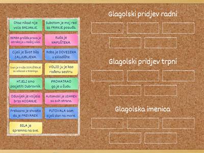 Glagolski pridjevi i glagolske imenice