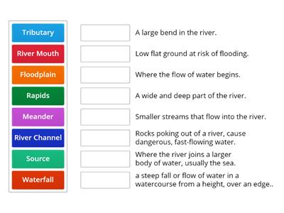 River Definition Match - Year 4