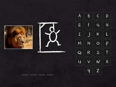 Wild animals - Spelling