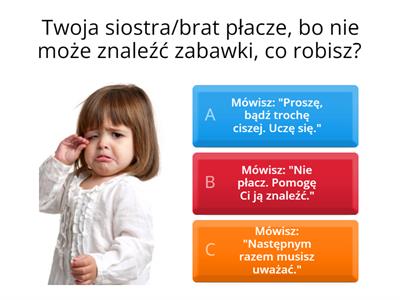 Reagowanie na sytuacje społeczne-przedszkole