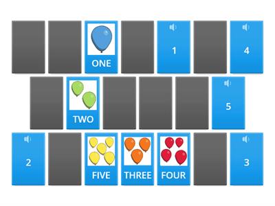 Numbers 1-10 picture memory (SEN)