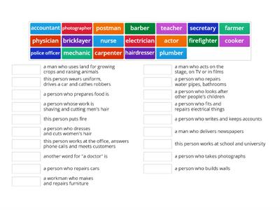  Jobs and professions