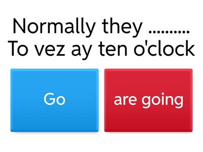 Presente continuo vs. Presente simple