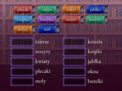 Mianownik – liczba pojedyncza (co?) Biernik – liczba mnoga (co?) ➡️ rzeczowniki niemęskoosobowe