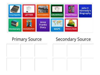 Primary & Secondary Sources 