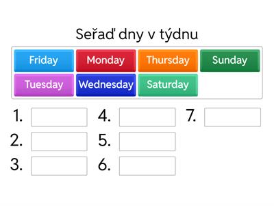 Days of the week