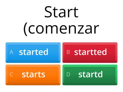 Simple past regular verbs