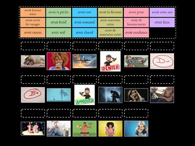 Les expressions avec AVOIR