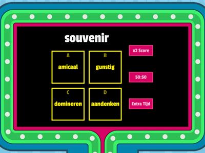 Quiz NN Havo/Vwo H1 Woordenschat - synoniemen #Meester Max