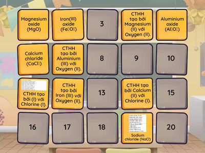 GHÉP CẶP HOÁ HỌC