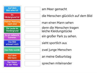 Ausdrücke - Was passt zusammen?