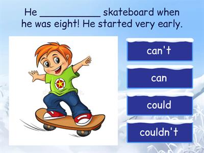 Can/ Can't/ Could/ Couldn't