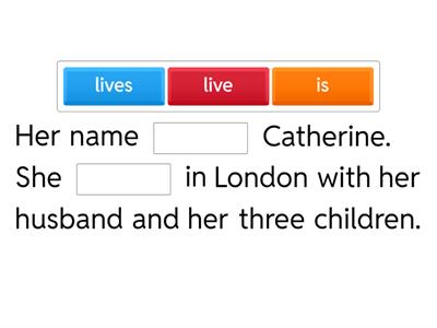 Present Simple 3rd person verb