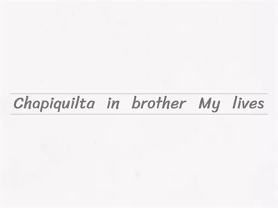 order the Present simple