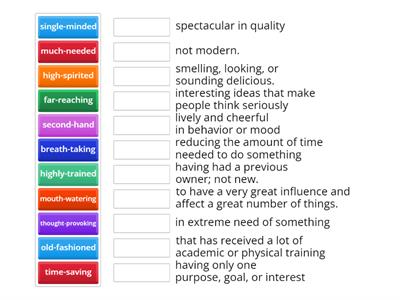 Compound adjectives ODF 2 