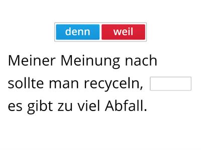 3Y German Umwelt weil or denn?