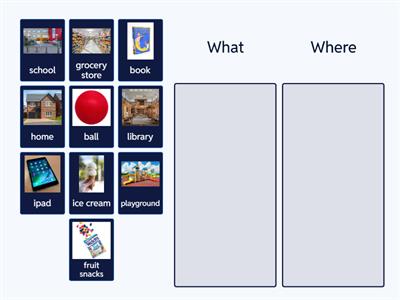 Sorting Places and Things
