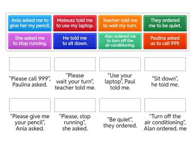 7-A Reported Speech Commands and Requests