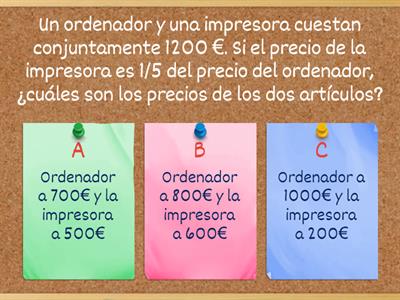 🔢¿Cuánto hemos aprendido sobre las fracciones?🔢 3º ESO