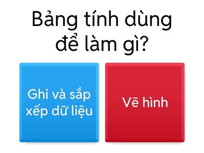 Kiến thức về bảng tính