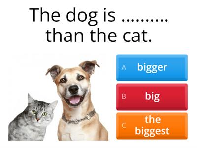 Comparatives and superlatives